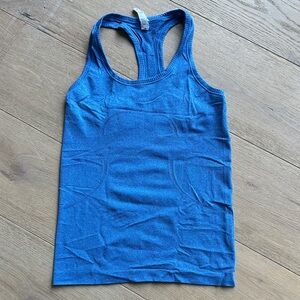 lululemon athletica Blue Racerback Tank Top